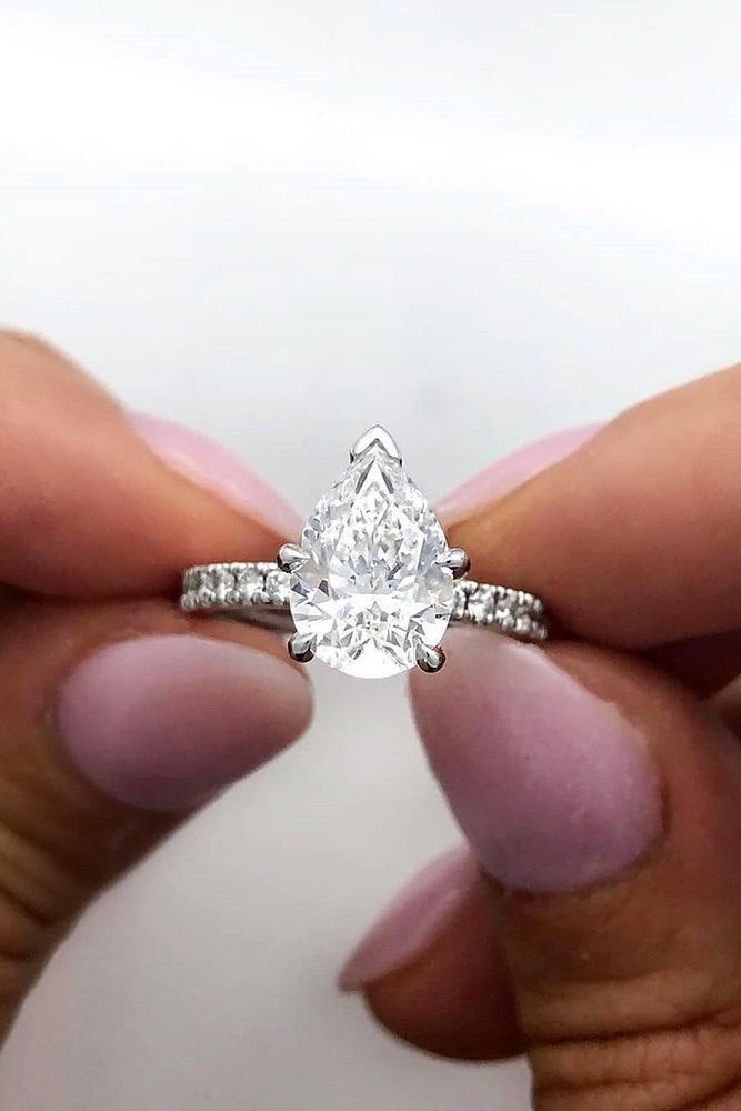 white gold engagement rings diamond engagement rings pear shaped engagement rings