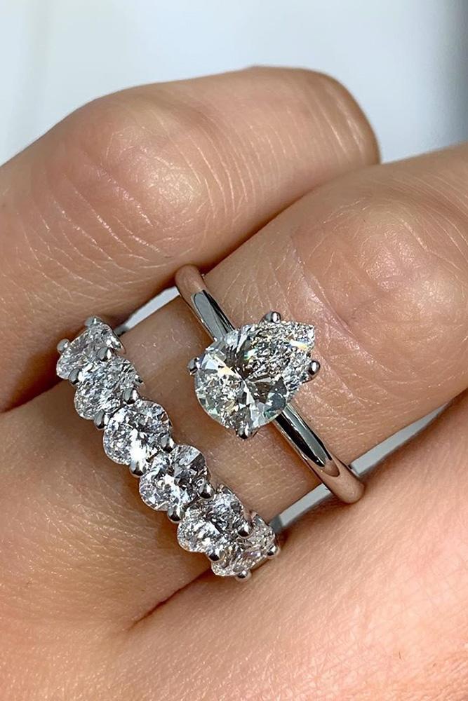white gold engagement rings diamond engagement rings pear shaped engagement rings