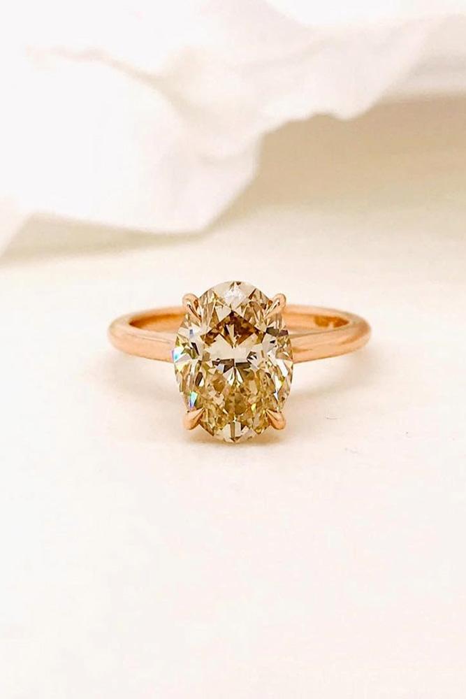 diamond engagement rings champagne diamond ring oval cut engagement ring