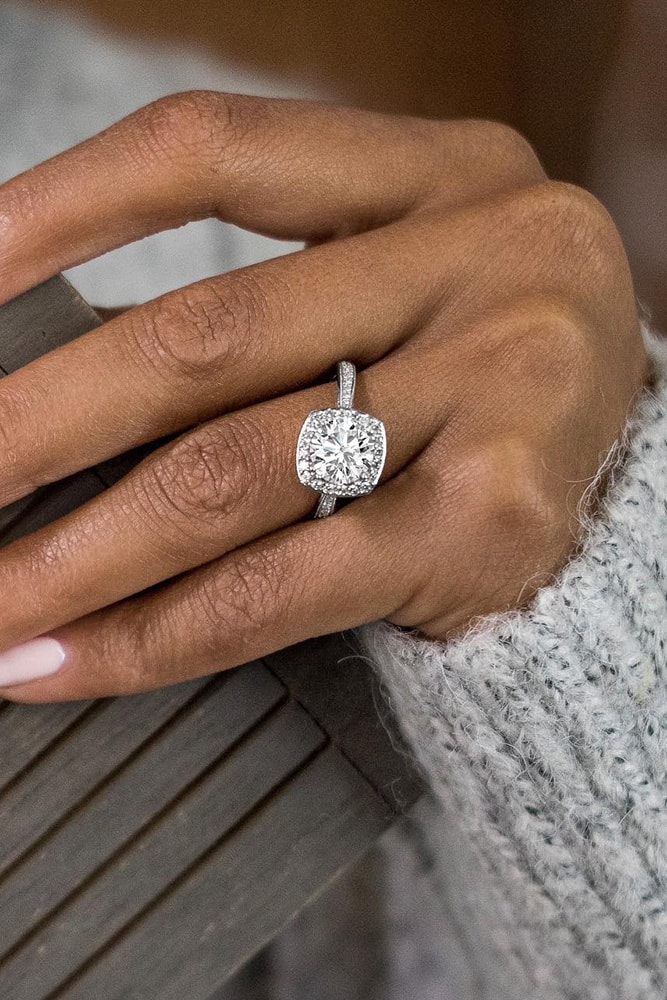 diamond engagement rings white gold engagement rings halo rings cushion cut engagement rings