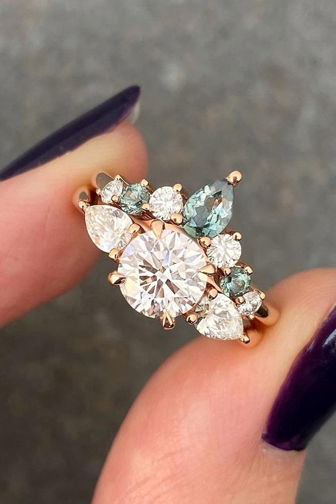 diamond wedding rings unique wedding rings rose gold wedding rings bridal sets