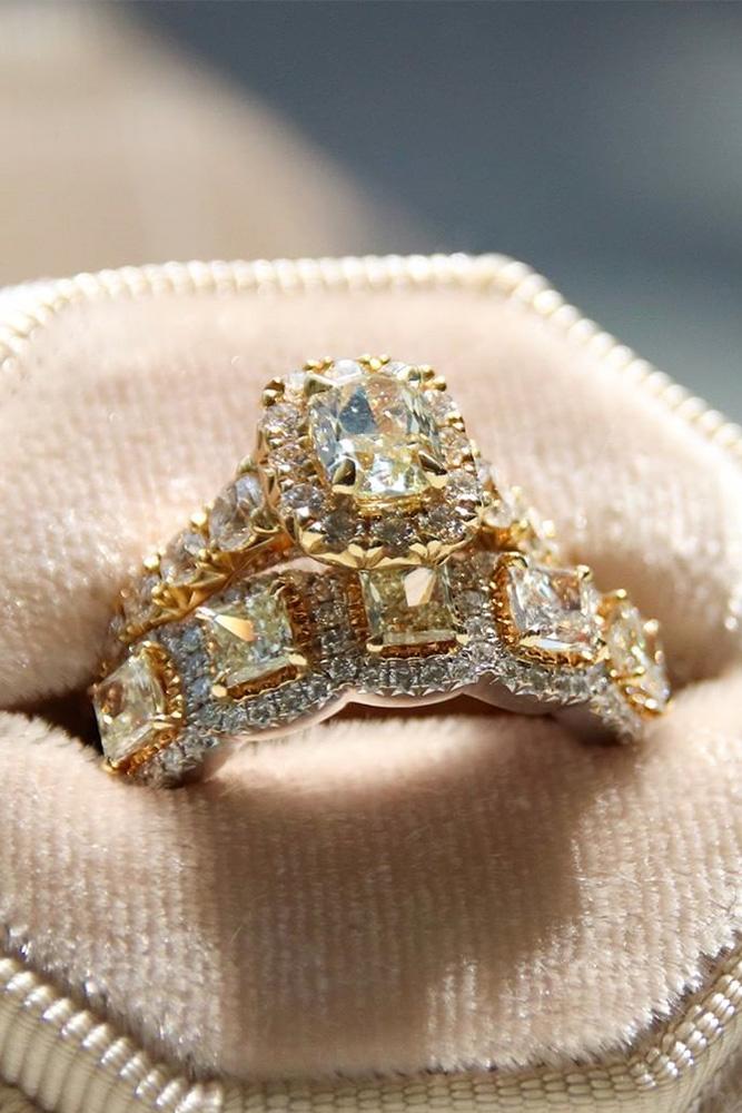 diamond wedding rings unique wedding rings rose gold wedding rings bridal sets