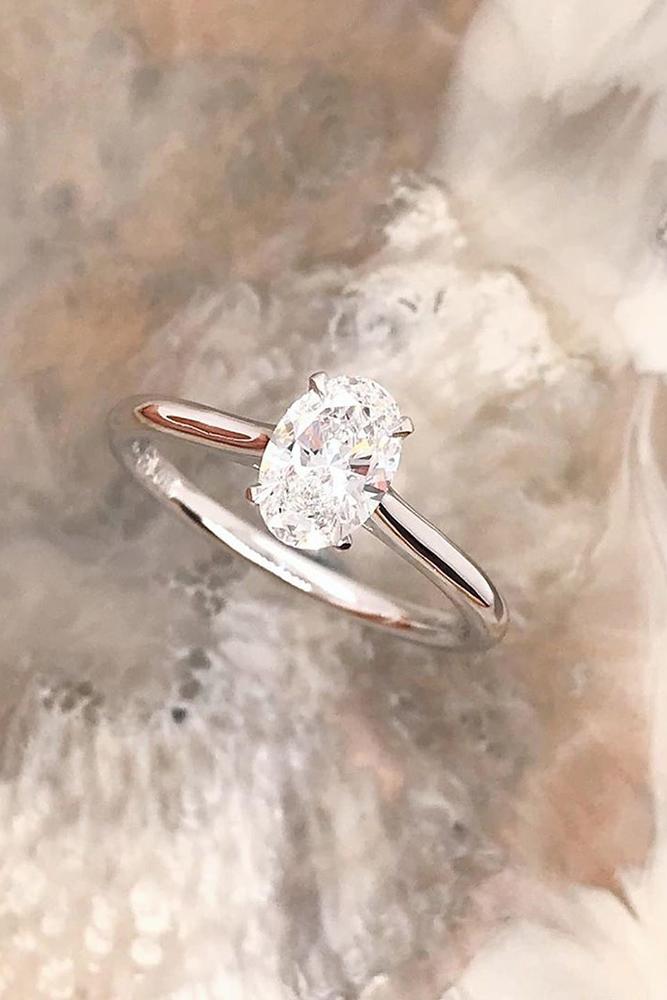 oval engagement rings white gold engagement rings solitaire engagement rings