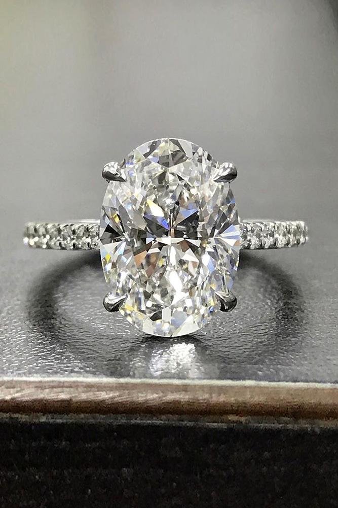 oval engagement rings white gold engagement rings solitaire engagement rings