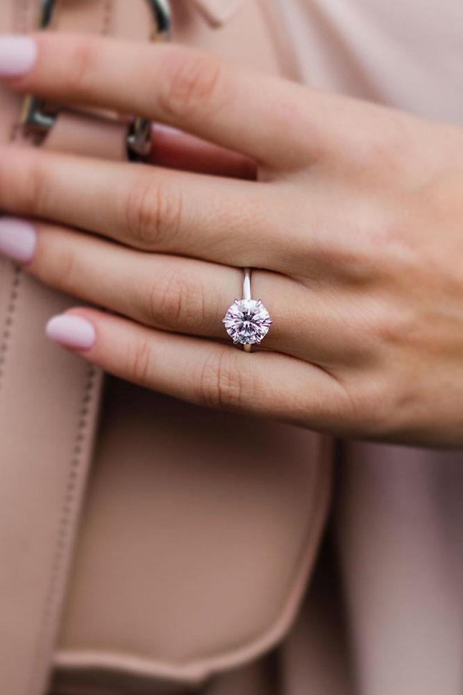 round engagement rings simple engagement rings white gold engagement rings