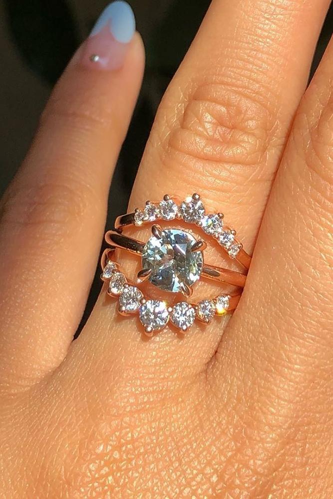 diamond wedding rings rose gold wedding ring sets round diamond rings bridal sets