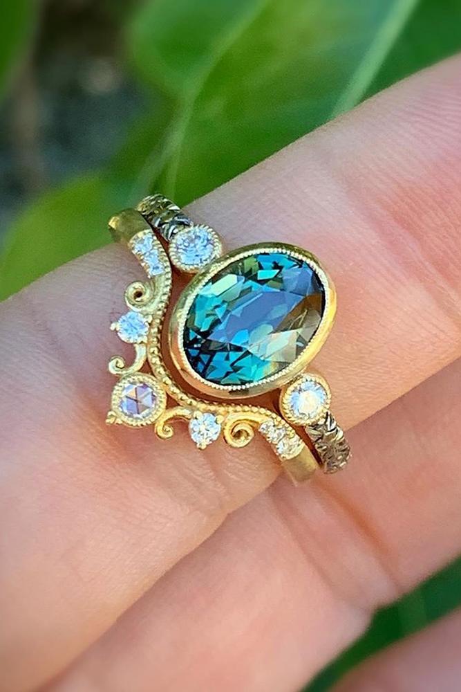 sapphire engagement rings rose gold engagement rings oval cut rings vintage ring