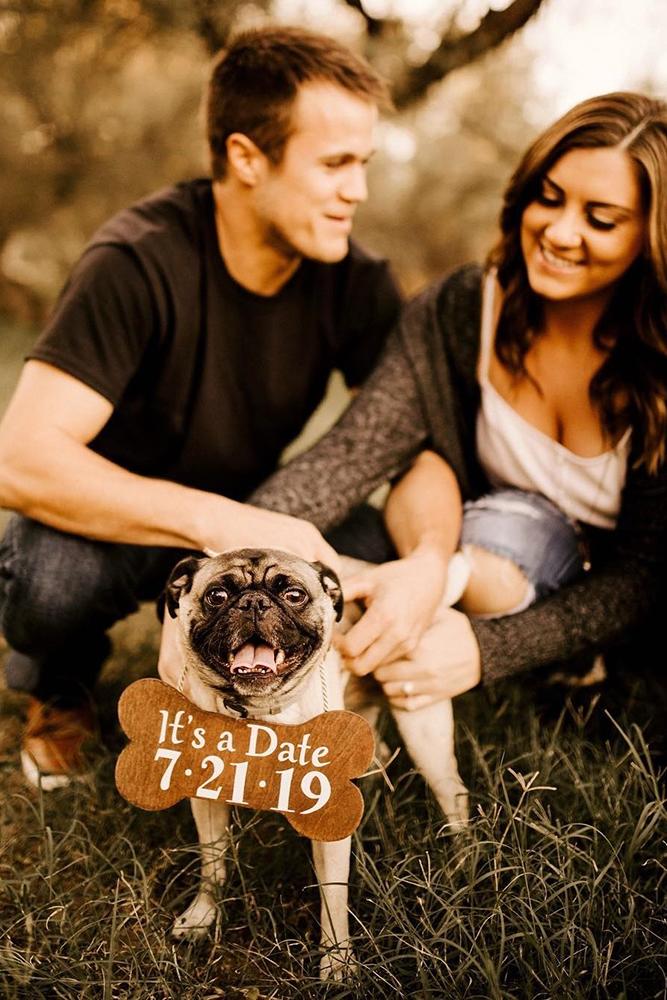 save the date ideas with dogs save the proposal date engagement announcement