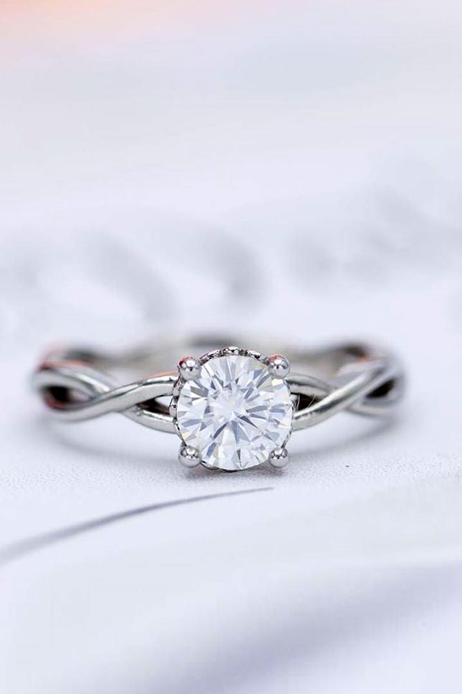 unique engagement rings white gold engagement rings round diamond engagement ring