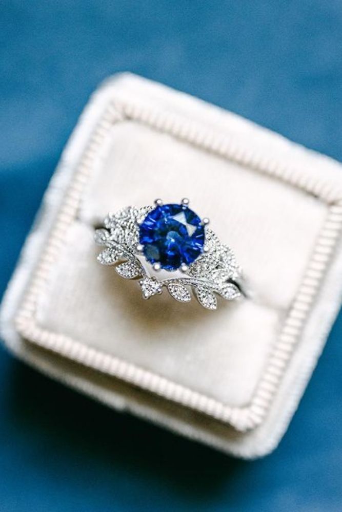 vintage wedding rings with gemstones