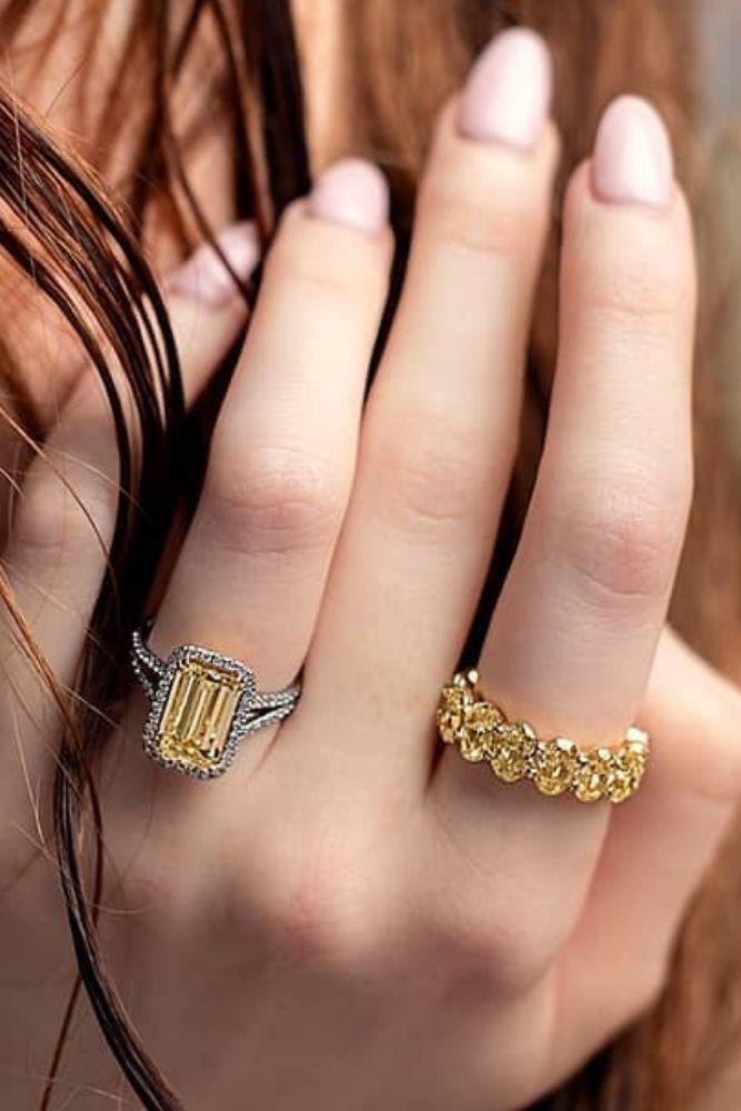 vintage wedding rings with gemstones1