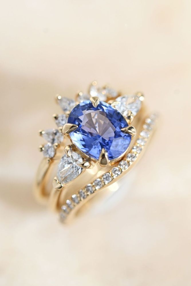 vintage wedding rings with gemstones