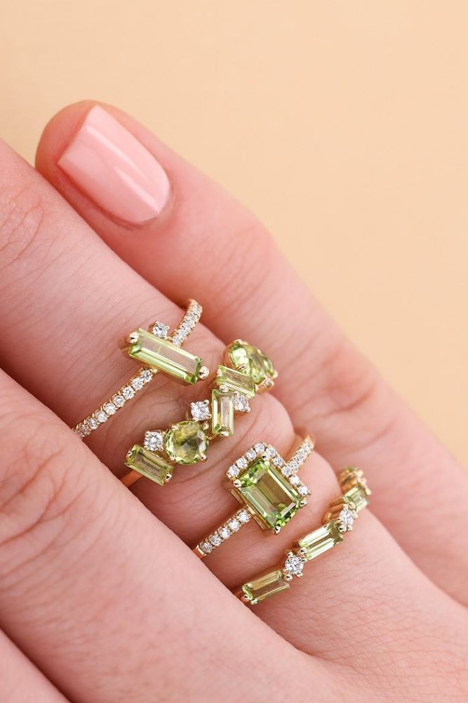 vintage wedding rings with unique elements