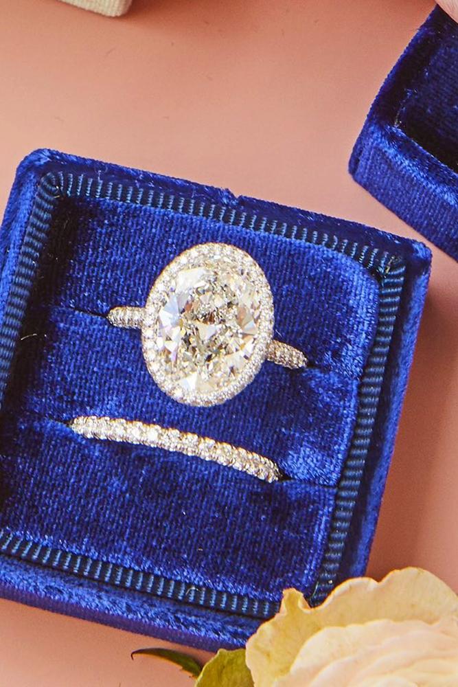 bridal sets oval cut engagement rings diamond engagement rings rose gold engagement rings wedding ring sets