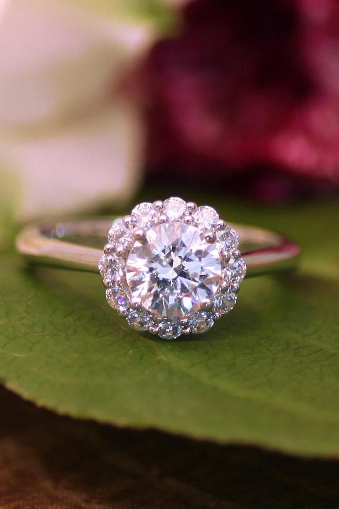diamond engagement rings rose gold engagement rings halo rings round cut rings