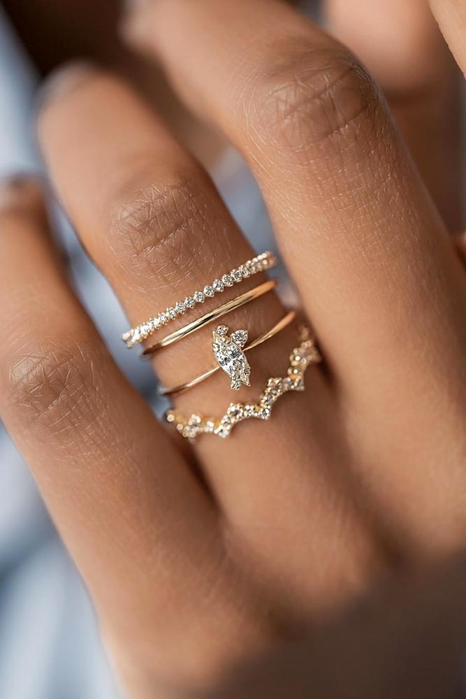 30 Uncommonly Beautiful Diamond Wedding Rings | Oh So Perfect Proposal
