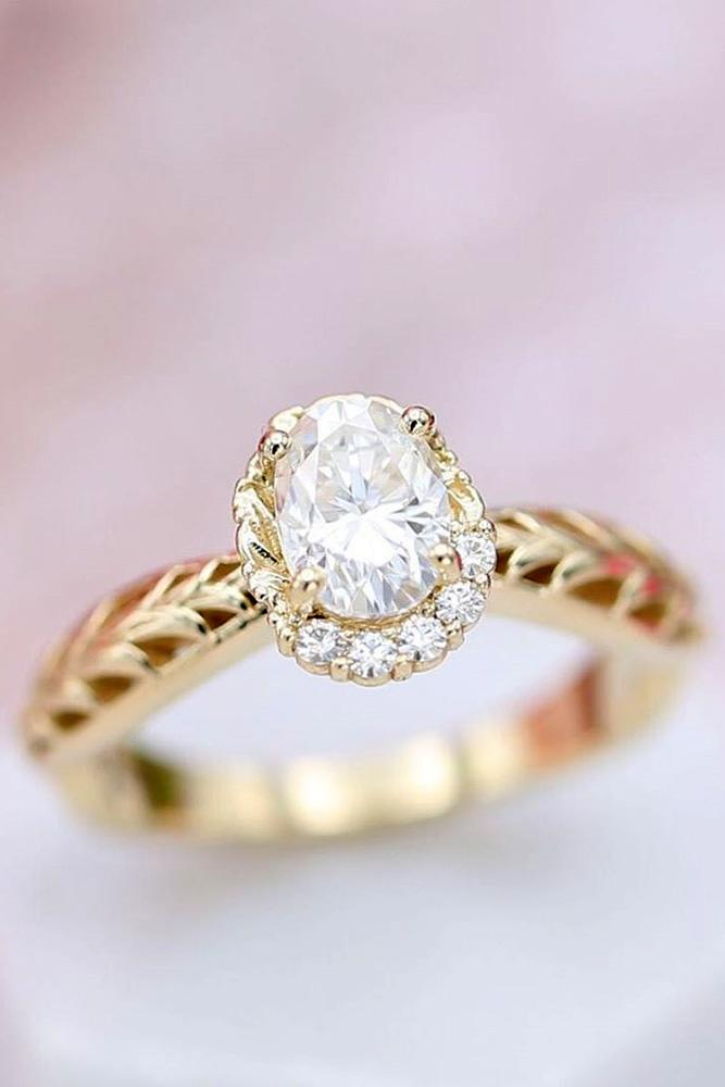 oval engagement rings white gold engagement rings halo rings floral