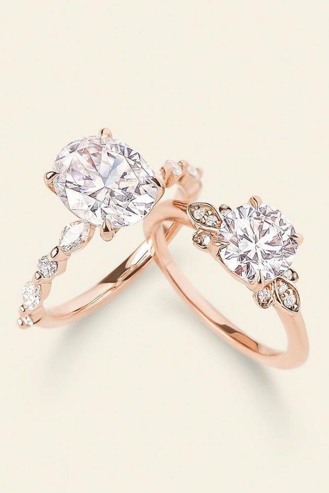 ring trends oval rose gold rings1