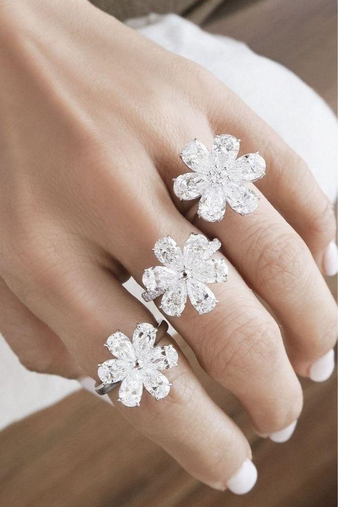 ring trends with floral elements rings