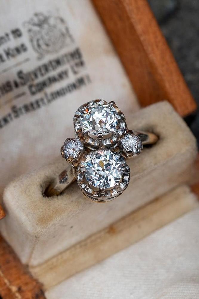 vintage engagement rings white gold engagement rings unique engagement rings