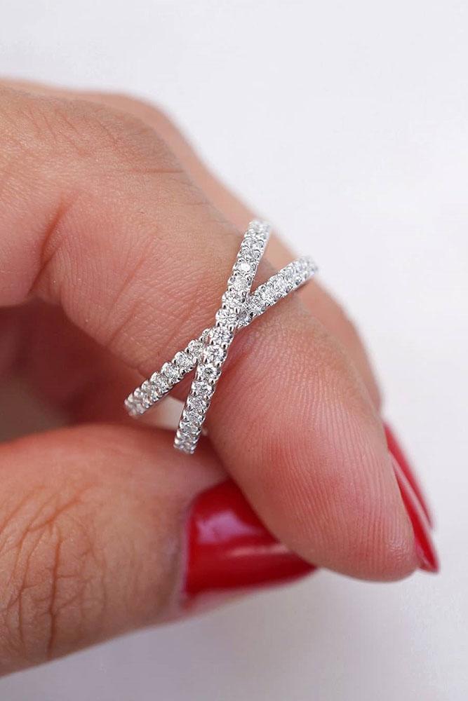 bridal sets unique wedding rings white gold wedding bands eternity diamond ring