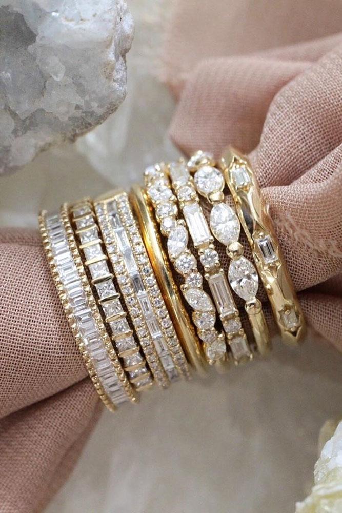 diamond wedding rings rose gold wedding bands stackable bands stackablerings