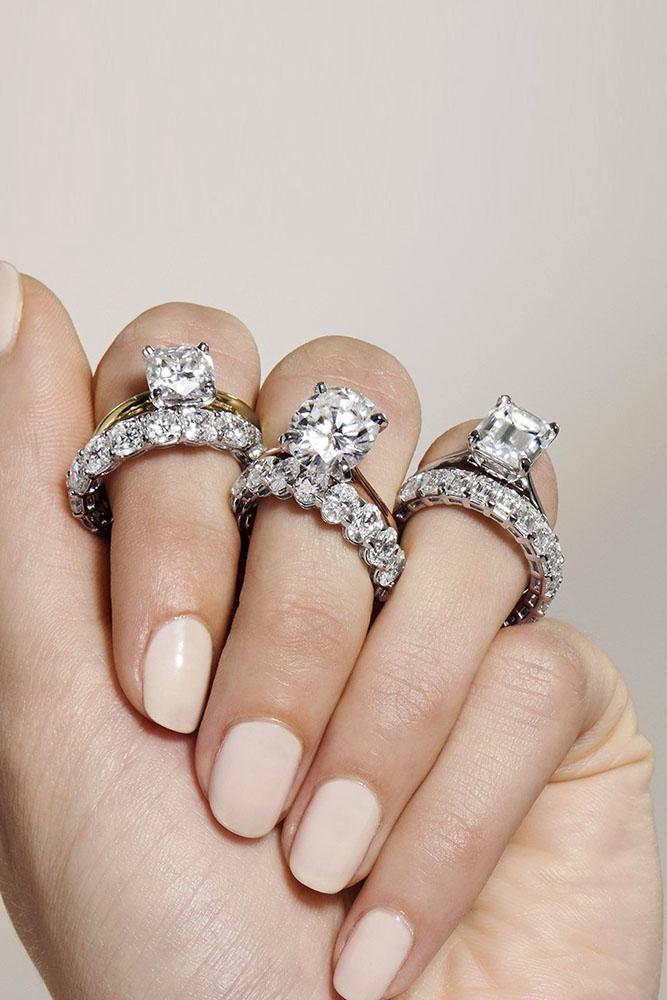diamond wedding rings two tone wedding ring sets bridal sets