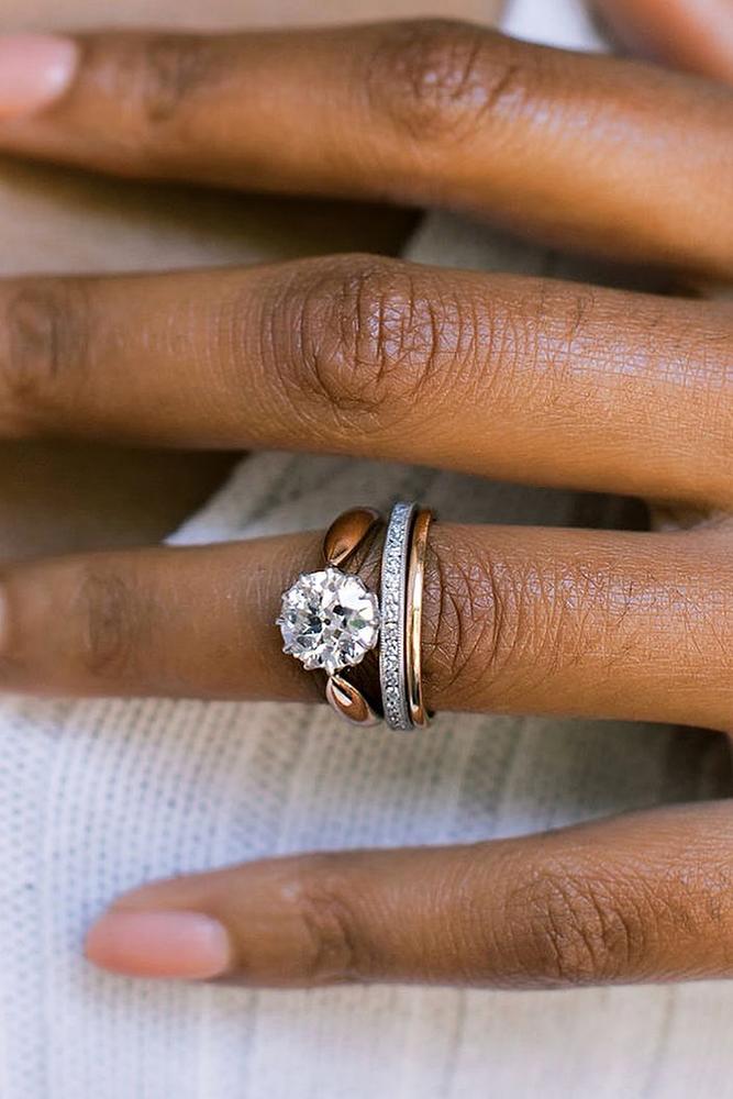 diamond wedding rings two tone wedding ring sets bridal sets