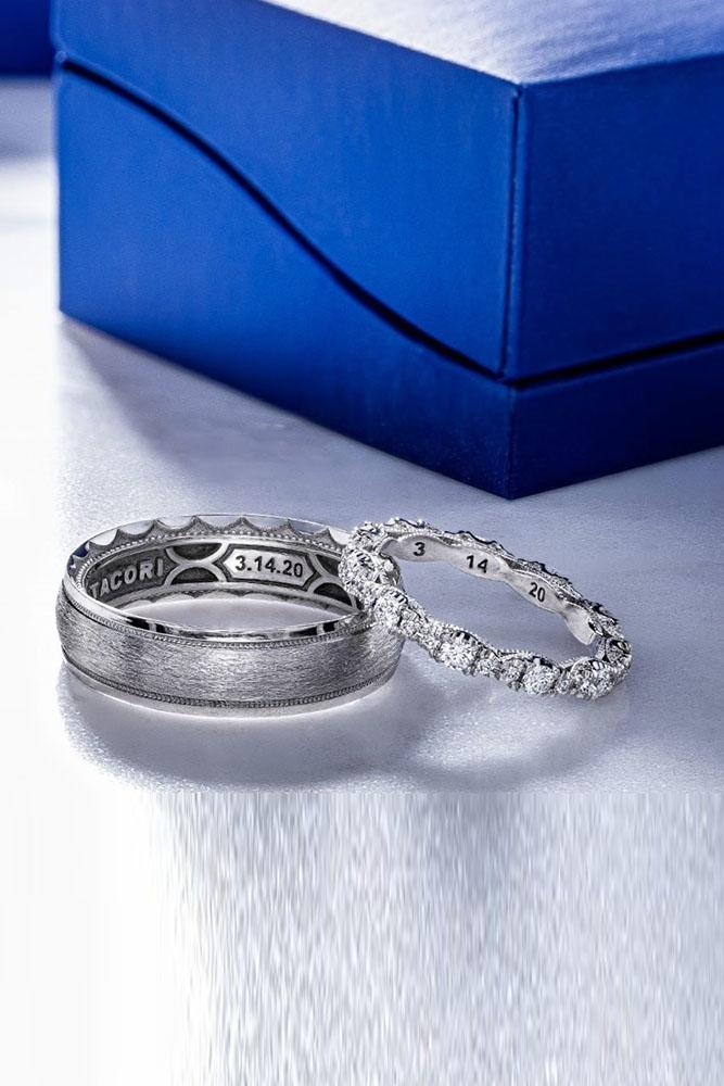 matching wedding bands white gold wedding rings diamond wedding bands
