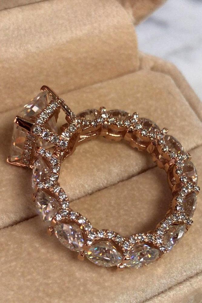 morganite engagement rings unique ring rose gold