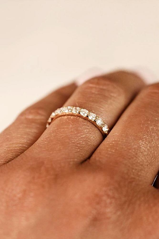 unique wedding rings rose gold wedding bands diamond ring