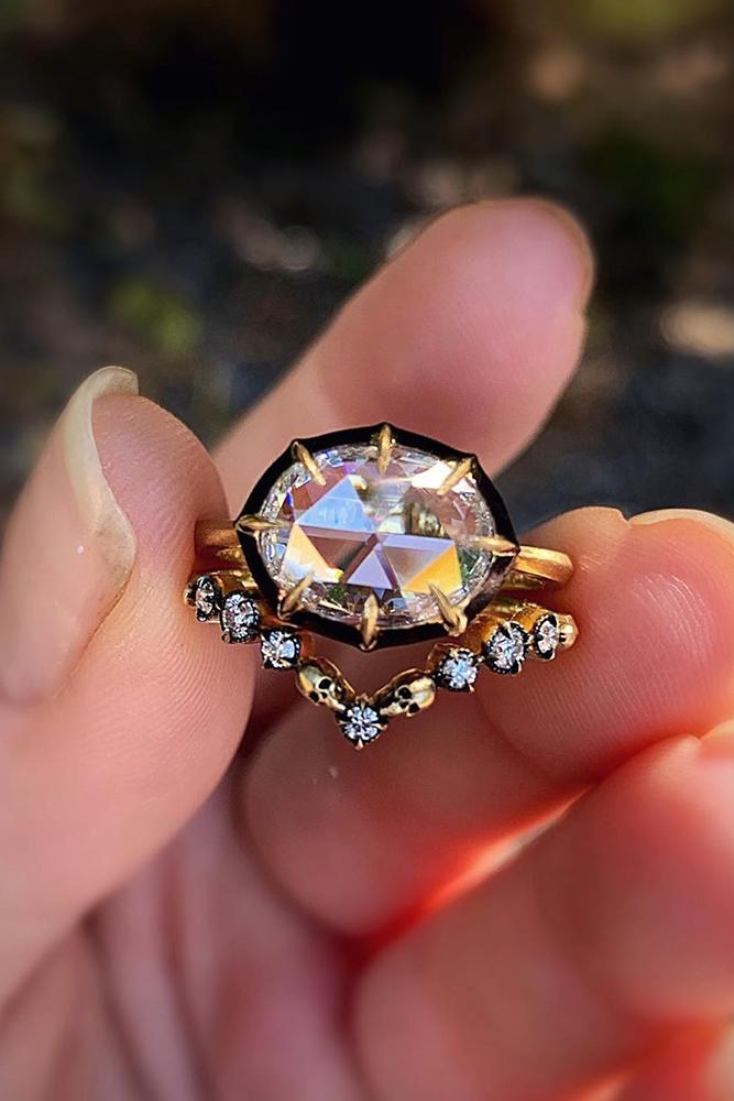 vintage engagement rings yellow gold engagement rings unique wedding ring