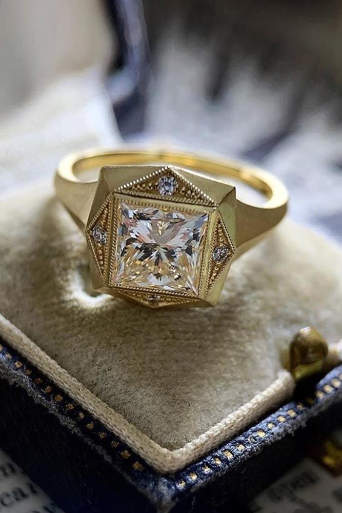 jewelry care tips yellow gold rings vintage rings princess cut rings