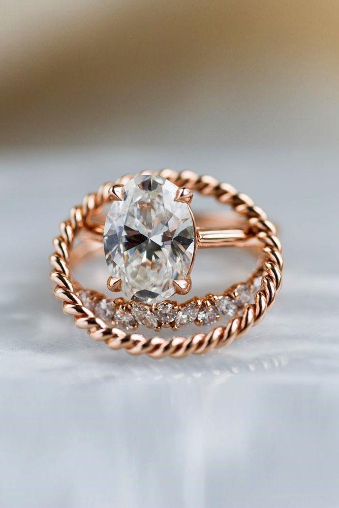 oval engagement rings rose gold engagement rings solitaire ring wedding ring