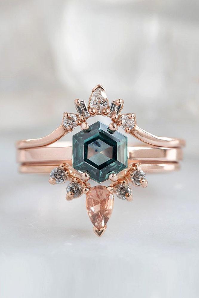 sapphire engagement rings unique rings wedding ring bridal sets