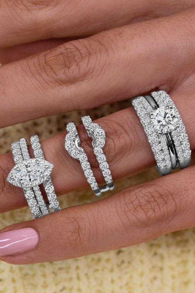 unique wedding rings unique white gold wedding rings