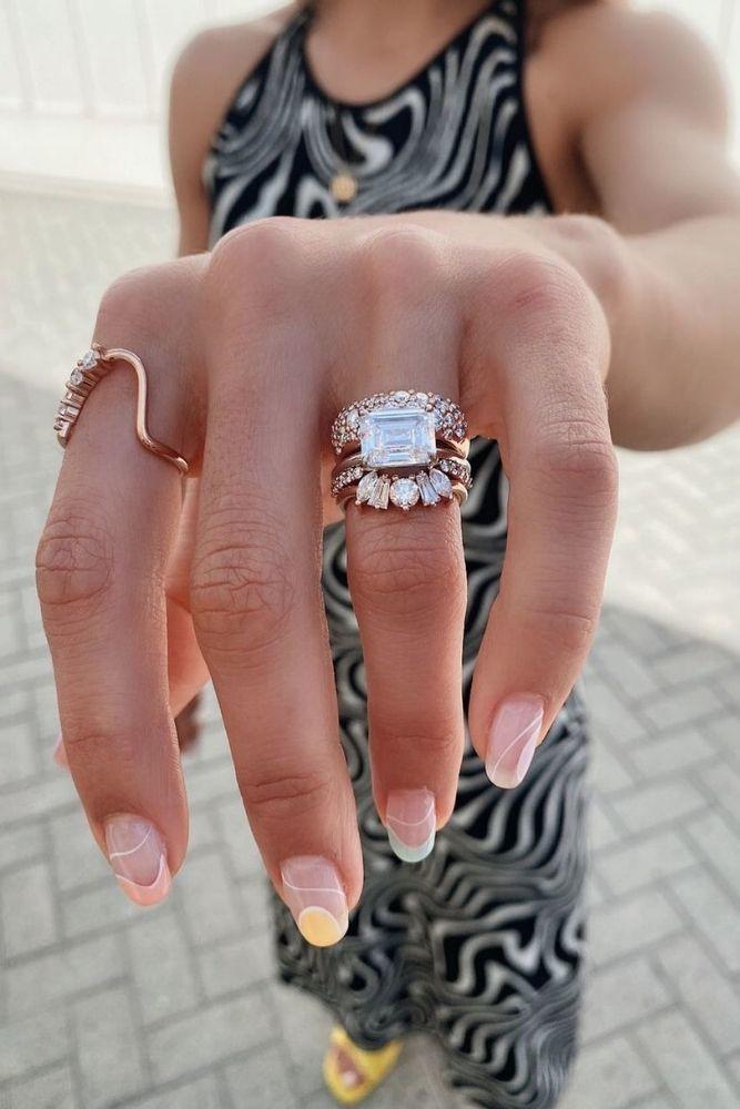 unique wedding rings wedding rings in rose gold1