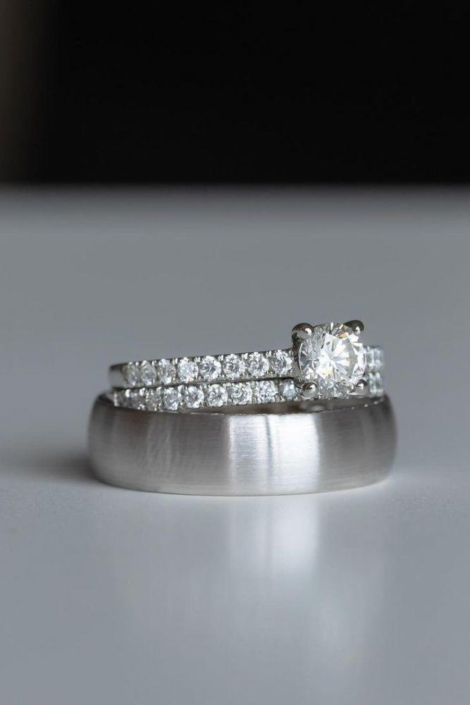 wedding ring sets in white gold