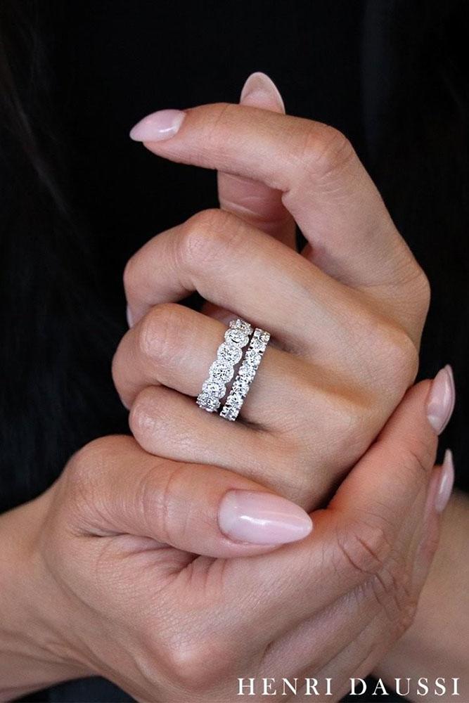 wedding rings set diamond wedding rings white gold wedding bands unique rings