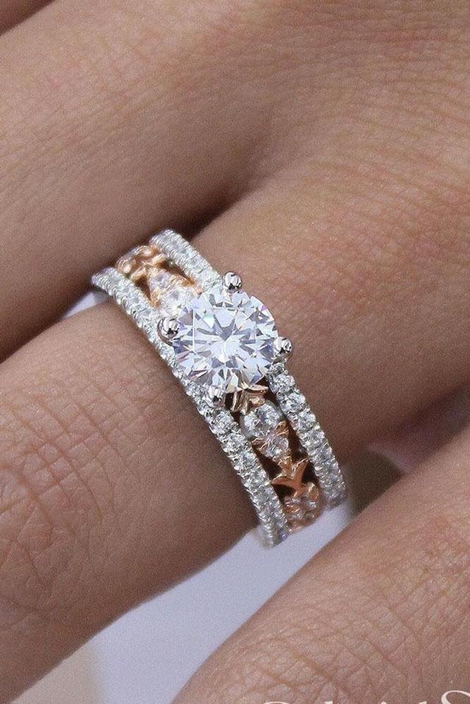 diamond wedding rings rose gold wedding ring sets bridal sets