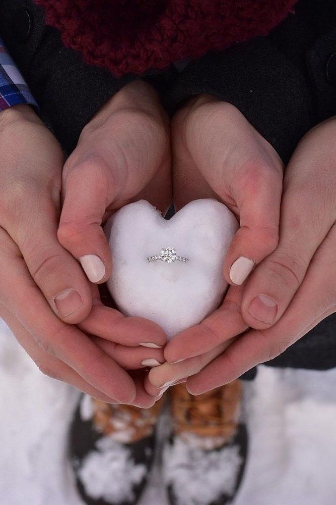 engagement photos engagement announcement winter proposal
