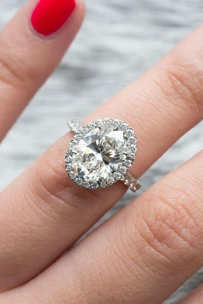 halo engagement rings white gold engagement rings oval cut ring