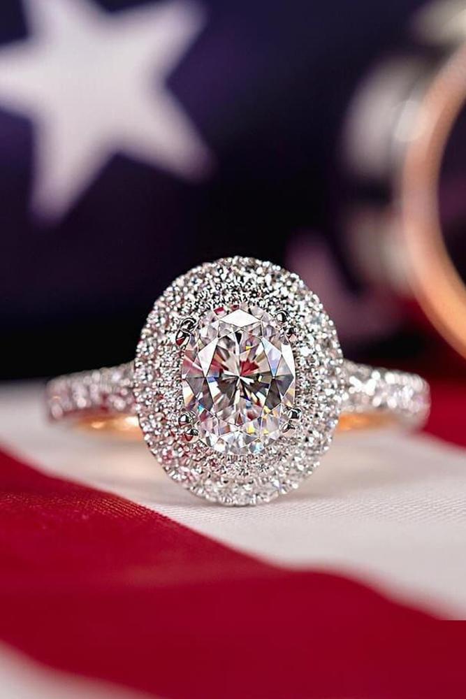 oval engagement rings white gold engagement rings halo ring