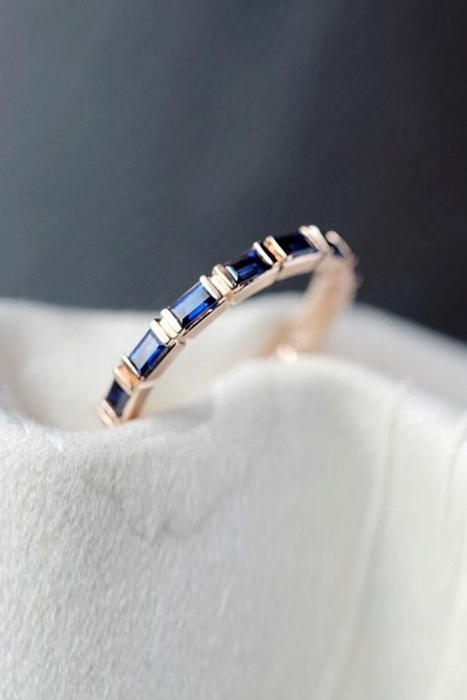 sapphire engagement rings rose gold engagement rings wedding band