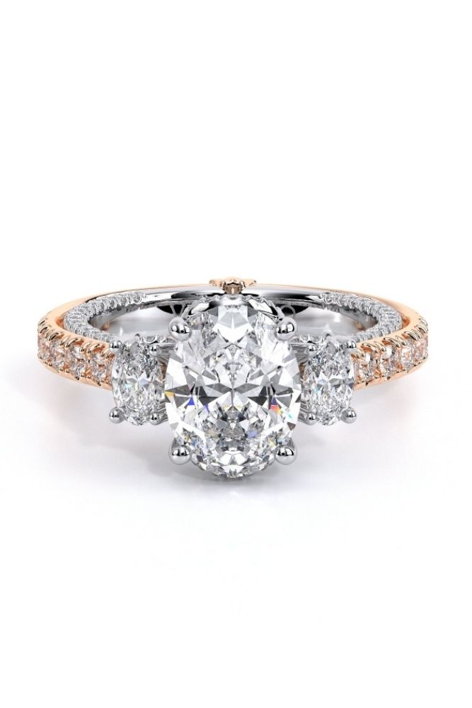 verragio engagement rings with oval cut diamonds