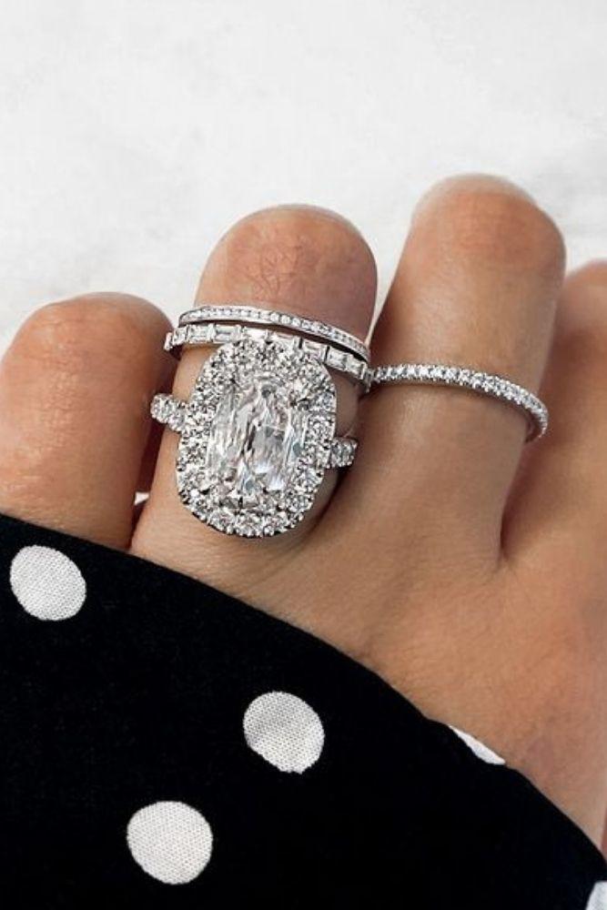 wedding rings set henri daussi ring sets
