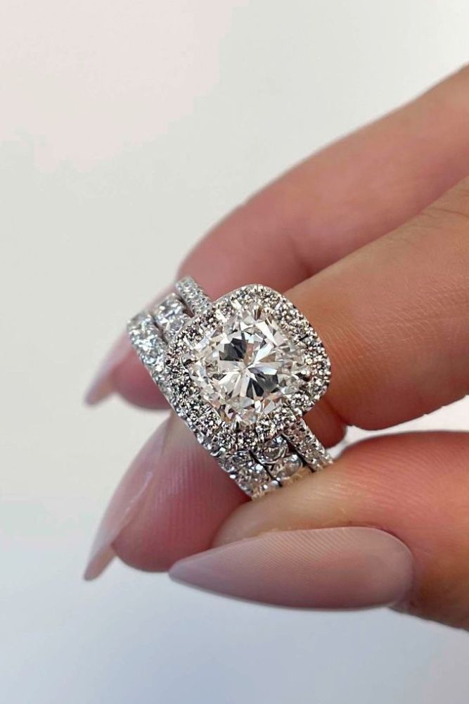diamond engagement rings cushion cut princess cut rings