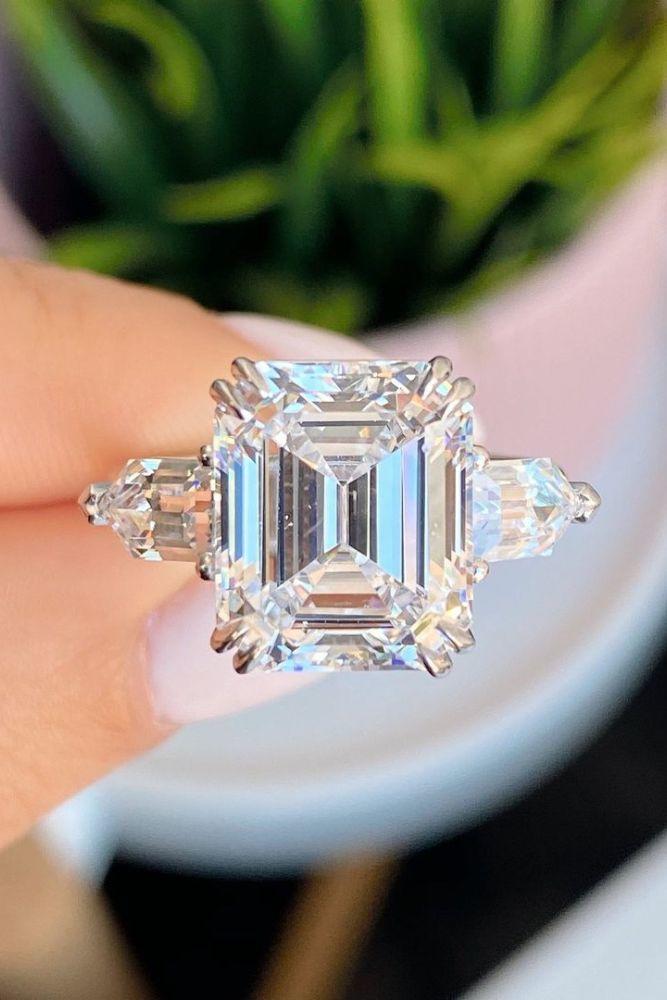 diamond engagement rings cushion princess cut rings