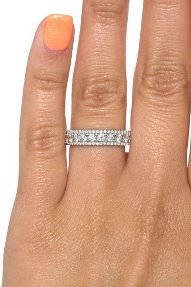 diamond engagement rings diamond wedding bands in white gold1