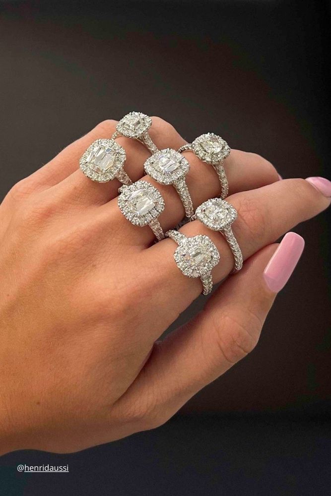diamond engagement rings many diamond engagement rings henridaussi